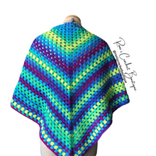 Load image into Gallery viewer, Parrot Stripe Boho Shawl
