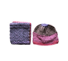 Load image into Gallery viewer, Plum Beanie and Scarf Set
