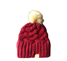 Load image into Gallery viewer, Winter Comfort Beanie with Faux Fur Pom
