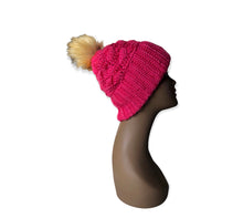 Load image into Gallery viewer, Winter Comfort Beanie with Faux Fur Pom
