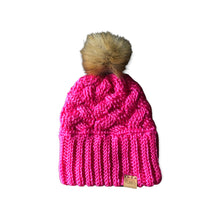 Load image into Gallery viewer, Winter Comfort Beanie with Faux Fur Pom
