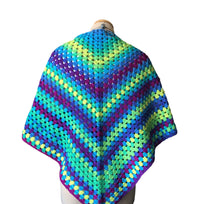 Load image into Gallery viewer, Parrot Stripe Boho Shawl
