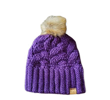 Load image into Gallery viewer, Winter Comfort Beanie with Faux Fur Pom
