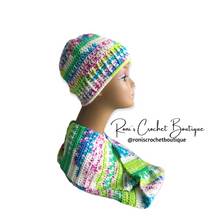 Load image into Gallery viewer, Garden Party Beanies and Scarf Set
