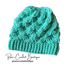 Load image into Gallery viewer, Mint Petals Beanie
