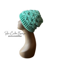 Load image into Gallery viewer, Mint Petals Beanie
