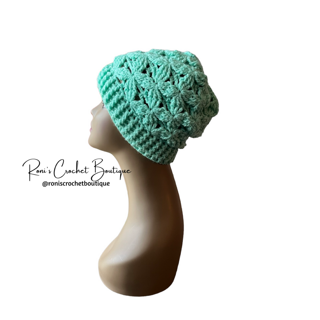 Mint Petals Beanie