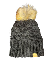 Load image into Gallery viewer, Winter Comfort Beanie with Faux Fur Pom
